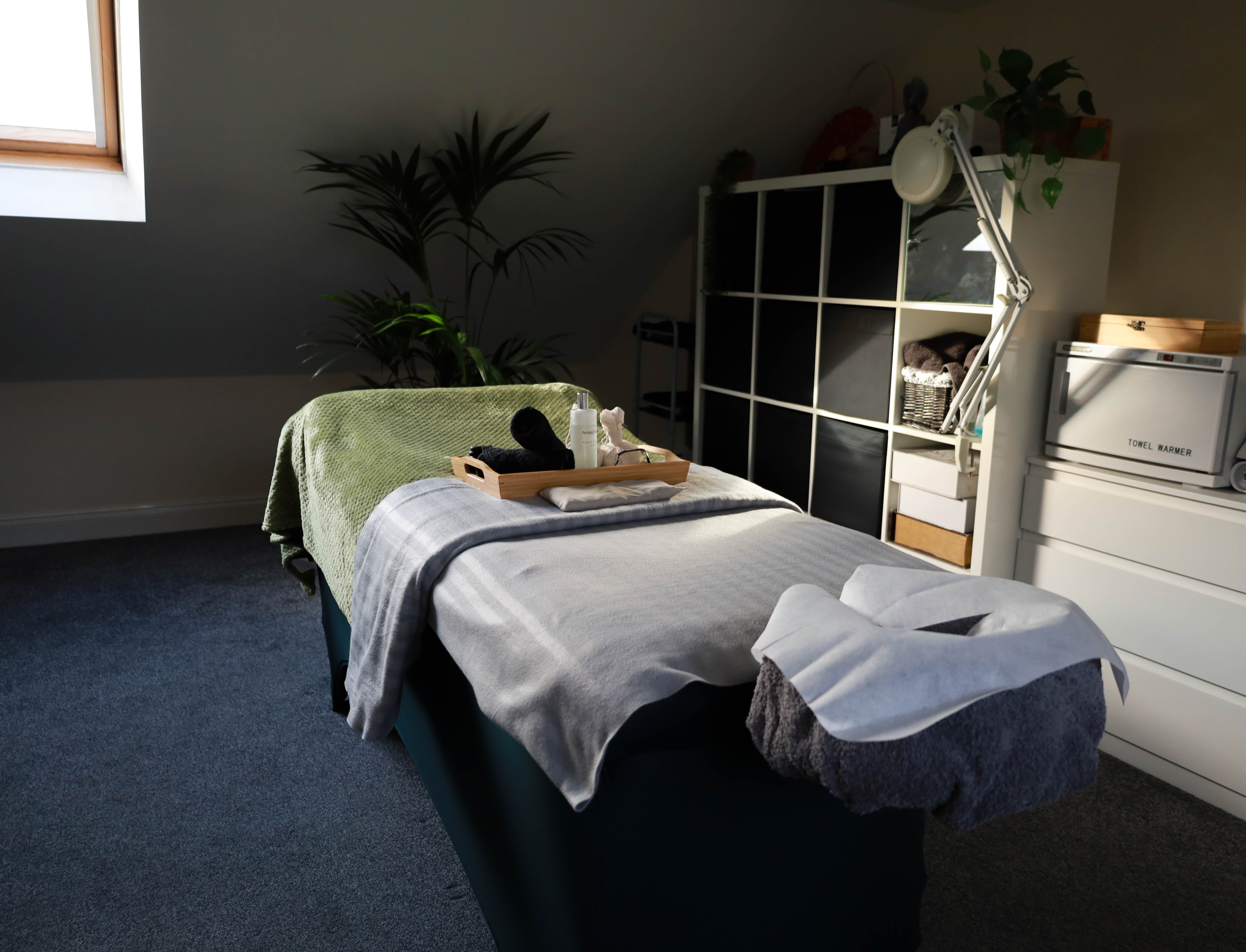 Serene massage treatment room interior at Zen Space North West London